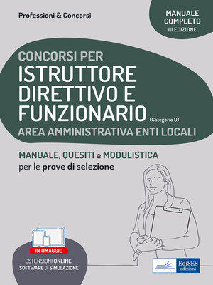 cover image of Concorsi per Istruttore direttivo e funzionario Enti locali